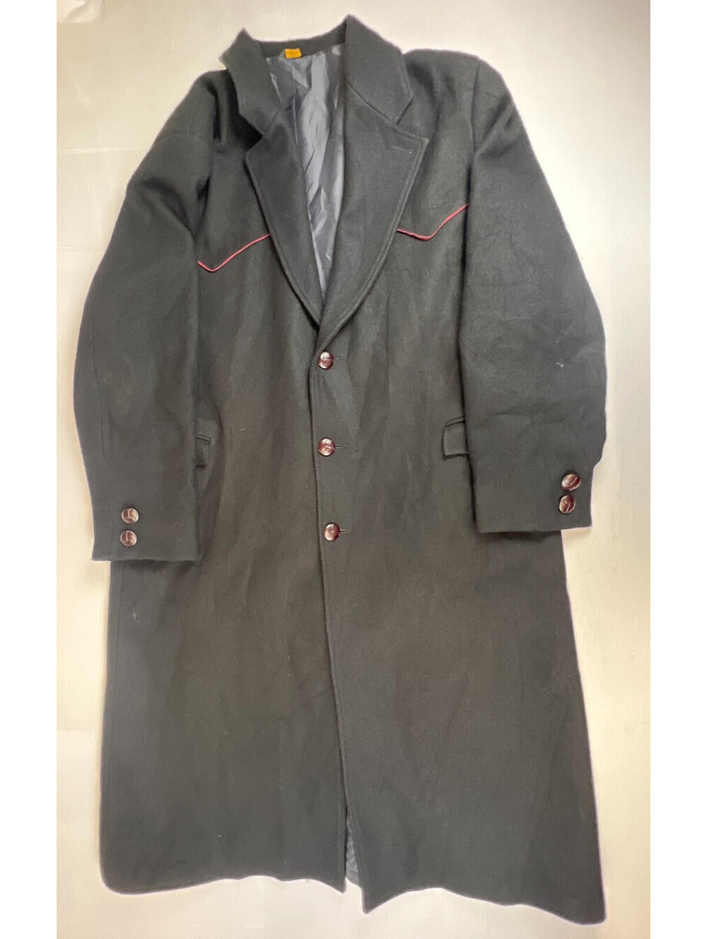 Vintage Country Gentlemen By Pioneer Wear Men's XL Black Wool Blend Coat